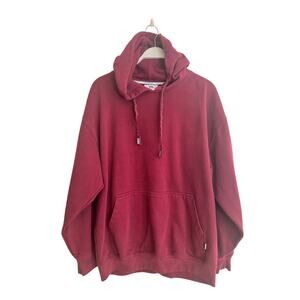 Pro Club Men’s Burgundy Maroon Hoodie Sweatshirt Oversized Fit Size: XL